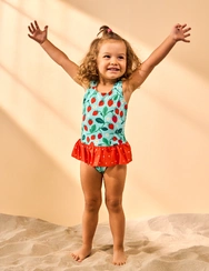 Maillot de bain rigolo pour filles Petites fraises Maillot de bain rigolo pour filles Petites fraises