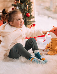 Kids' Warm Socks Fox in Winter