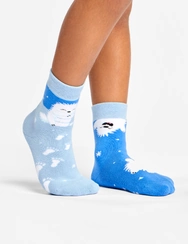 Veselé detské teplé ponožky Malý Yeti