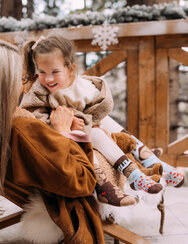 Kids' Warm Socks Bear in Winter