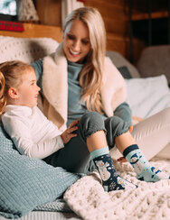 Calzini caldi Buonumore per bambini Pupazzo di neve allegro