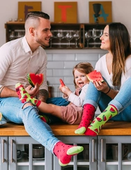 Veselé detské ponožky Červený melón