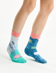 Весели детски чорапи Лебеди