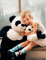Chaussettes rigolotes pour enfants Panda Chaussettes rigolotes pour enfants Panda