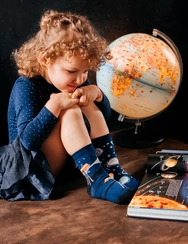 Chaussettes rigolotes pour enfants Univers