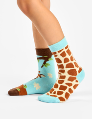 Vidám gyerekzokni Aranyos zsiráf