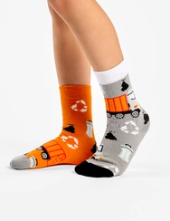 Veselé dětské ponožky Popelářské auto