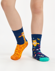 Vidám gyerekzokni Vicces zsiráf