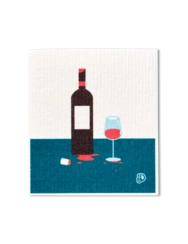 Trojbalenie kuchynských špongiových utierok Fľaša vína