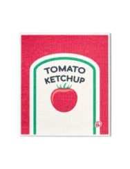 Trojbalení kuchyňských houbových utěrek Pizza a hranolky