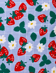 Vidám konyharuha 2 db-os szett Eper és virágok