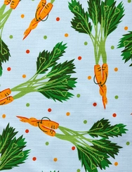 Dvojbalenie veselých kuchynských utierok Karotková láska