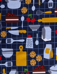 Dvojbalení veselých kuchyňských utěrek Zdravé vaření