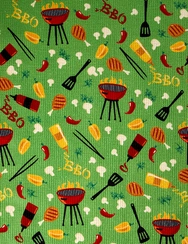 Trojbalení veselých kuchyňských utěrek Grilovací sezóna