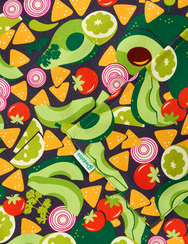 Grembiule da cucina Buonumore Avocado festaiolo