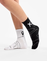 Veselé lýtkové ponožky Dráha letu