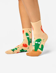 Весели дълги чорапи Кактус и балон