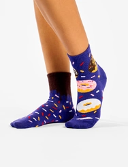 Veselé Lýtkové ponožky Sladké donuty