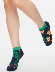 Весели къси чорапи Червена лисица