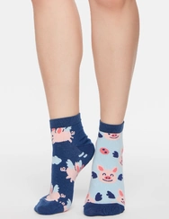 Veselé členkové ponožky Lietajúce prasiatka