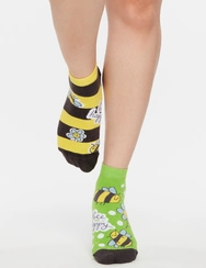 Veselé členkové ponožky Včely