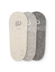 Paquet de 3 chaussettes invisibles classiques Mélange gris Paquet de 3 chaussettes invisibles classiques Mélange gris