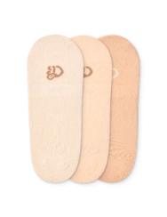 Trojbalení bavlněných ťapek Béžový Klasik