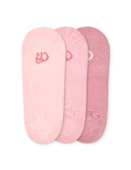 Trojbalení bavlněných ťapek Pudrová růžová