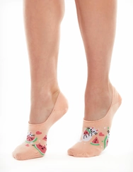 Chaussettes invisibles rigolotes Chat pastèque