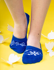 Весели невидими чорапи Син чертеж