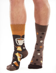 Весели бамбукови чорапи Кафени зърна