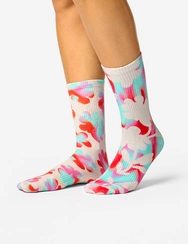 Chaussettes côtelées Fleurs funky
