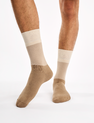 Bézs meleg zokni Trikolór