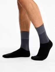 Čierne teplé ponožky Trikolóra