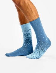 Ľadovo modré teplé ponožky