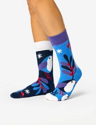 Teplé ponožky Vtáčik v zime