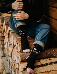 Vidám meleg zokni Macskanézés