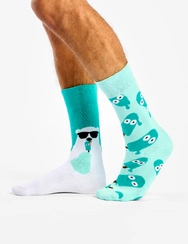 Veselé teplé ponožky Medveď a nanuky