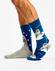 Veselé teplé ponožky Mrož