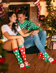 Calzini caldi Buonumore Santa & Rudolph