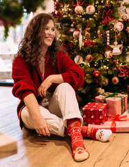 Calzini caldi Buonumore Renne di Babbo Natale