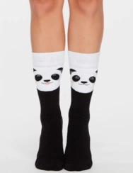 Veselé teplé ponožky Šťastná panda