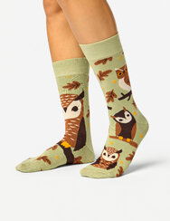 Calzini Buonumore in bambù Gufo marrone