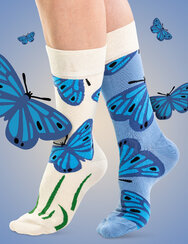 Весели бамбукови чорапи Синя пеперуда