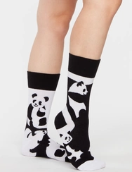 Veselé ponožky Abstraktní panda