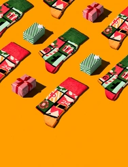 Veselé ponožky Adventní kalendář