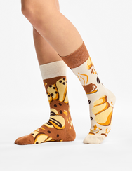 Весели чорапи Кафе и кроасан