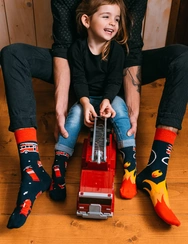 Chaussettes rigolotes Sapeur-pompier