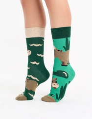 Chaussettes rigolotes Hippopotame nageant Chaussettes rigolotes Hippopotame nageant
