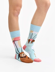 Chaussettes rigolotes Chiens et chats volants